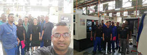 TZJ Machine a envoyé notre ingénieur en Afrique du Sud pour le débogage de machines